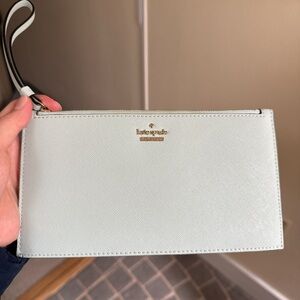 Kate Spade Pale Blue Clutch Wristlet